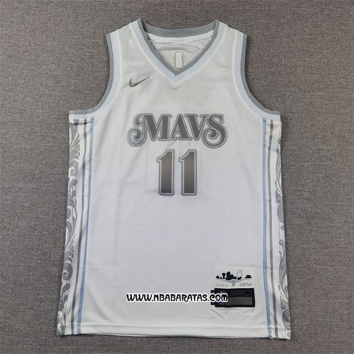 Camiseta Nino Dallas Mavericks Kyrie Irving #11 Ciudad 2024-25 Blanco